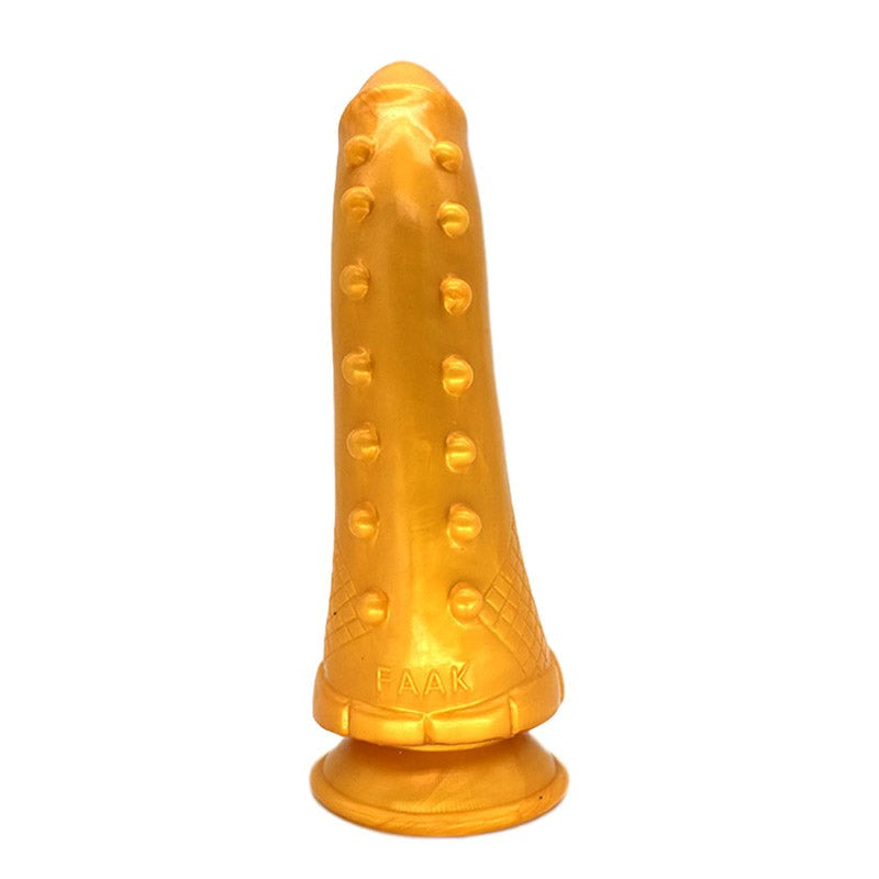 Faak Hunchback Penis Shape Dildo Gold - - Realistic Dildos