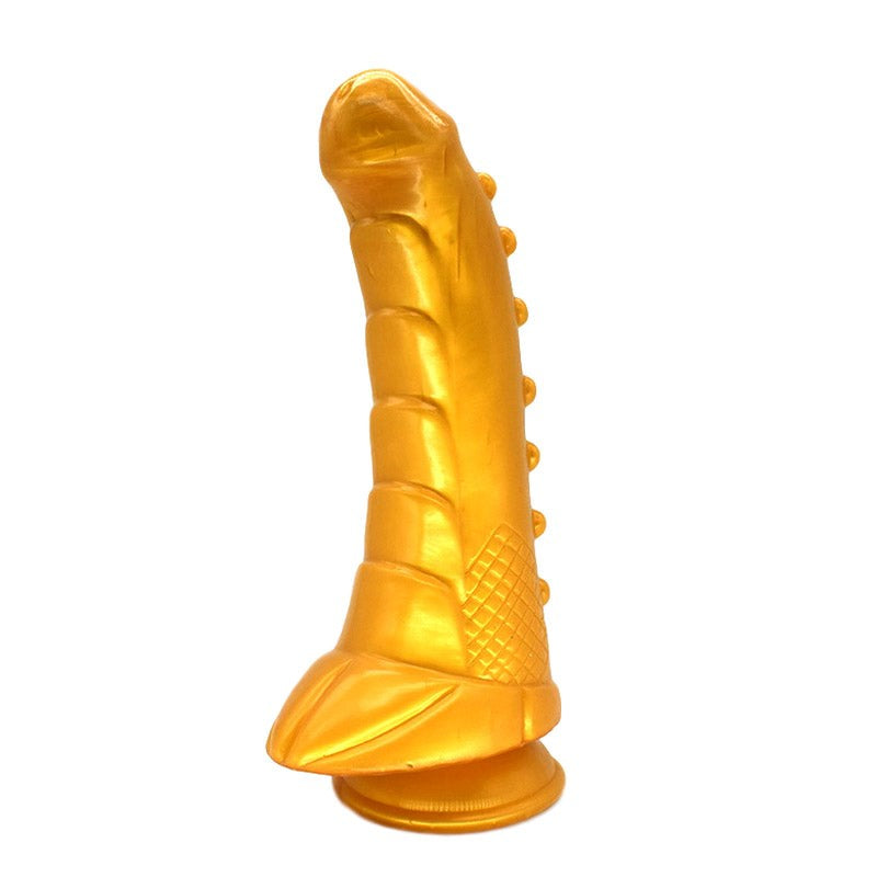 Faak Hunchback Penis Shape Dildo Gold - - Realistic Dildos