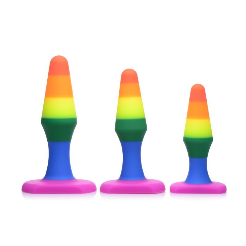 Frisky Rainbow Ready Anal Trainer Set - - Butt Plugs