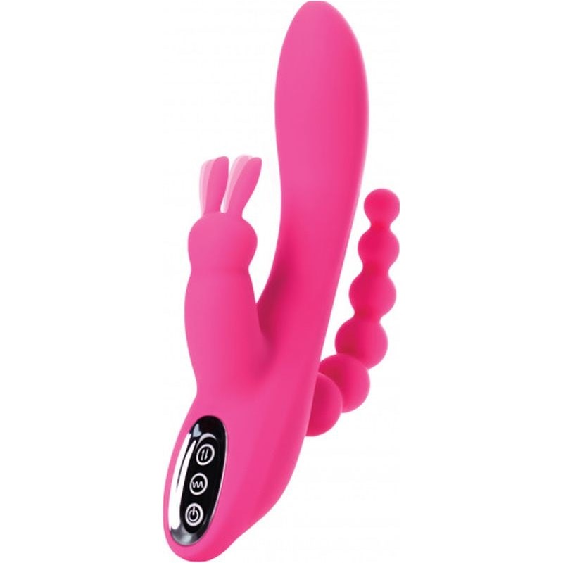 JOS Spanky Triple Stimulator Rabbit Vibrator - - Rabbit Vibrators