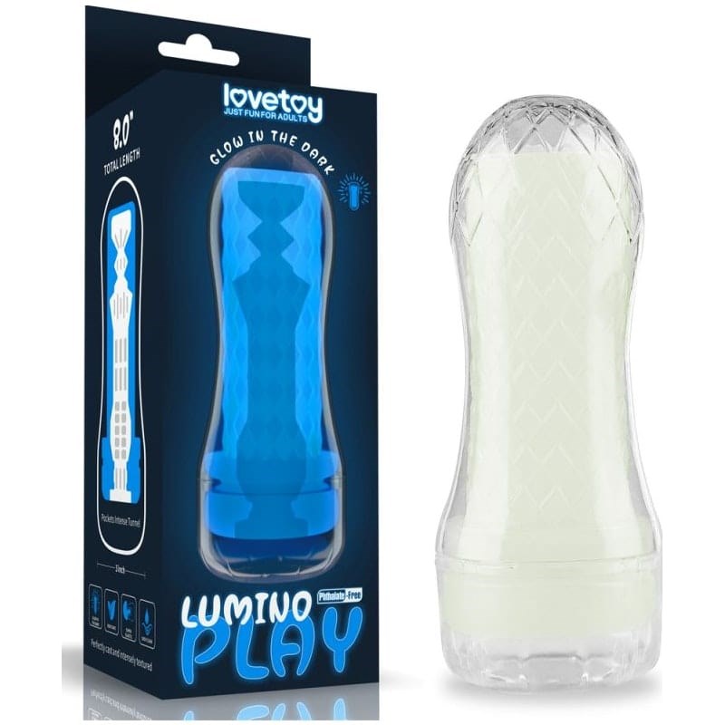 Lovetoy Lumino Play Mens Pocket Masturbator - - Masturbators and Strokers