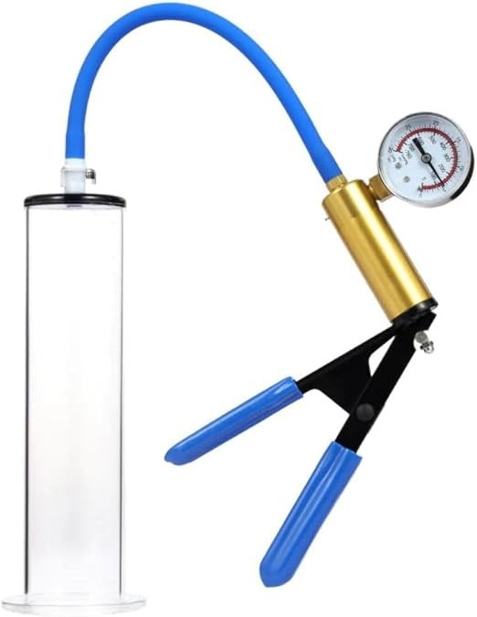 LuvPump LuxaMax Brass Handle Penis Pump Set With Gauge - - Penis Pumps And Stretchers