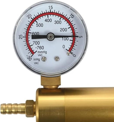 LuvPump LuxaMax Brass Handle Penis Pump Set With Gauge - Penis Pumps And Stretchers