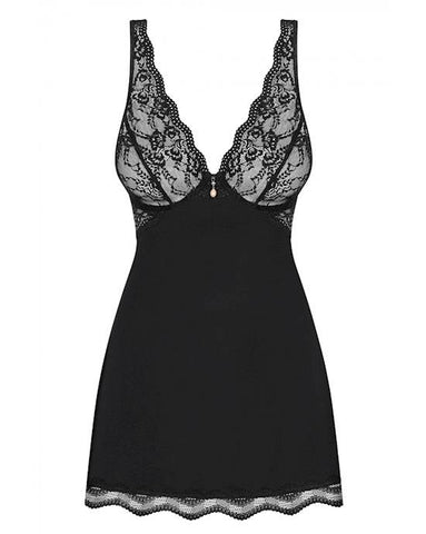 Obsessive Luvae Babydoll Lingerie Black - BabyDolls And Chemises