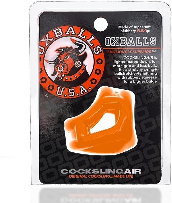 Oxballs Original Lite Cocksling Air Orange - - Ball and Cock Toys