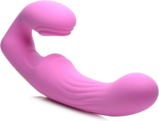 Strap U 15X U Pulse Strapless Strap On With Remote Pink - Strap On Sextoys