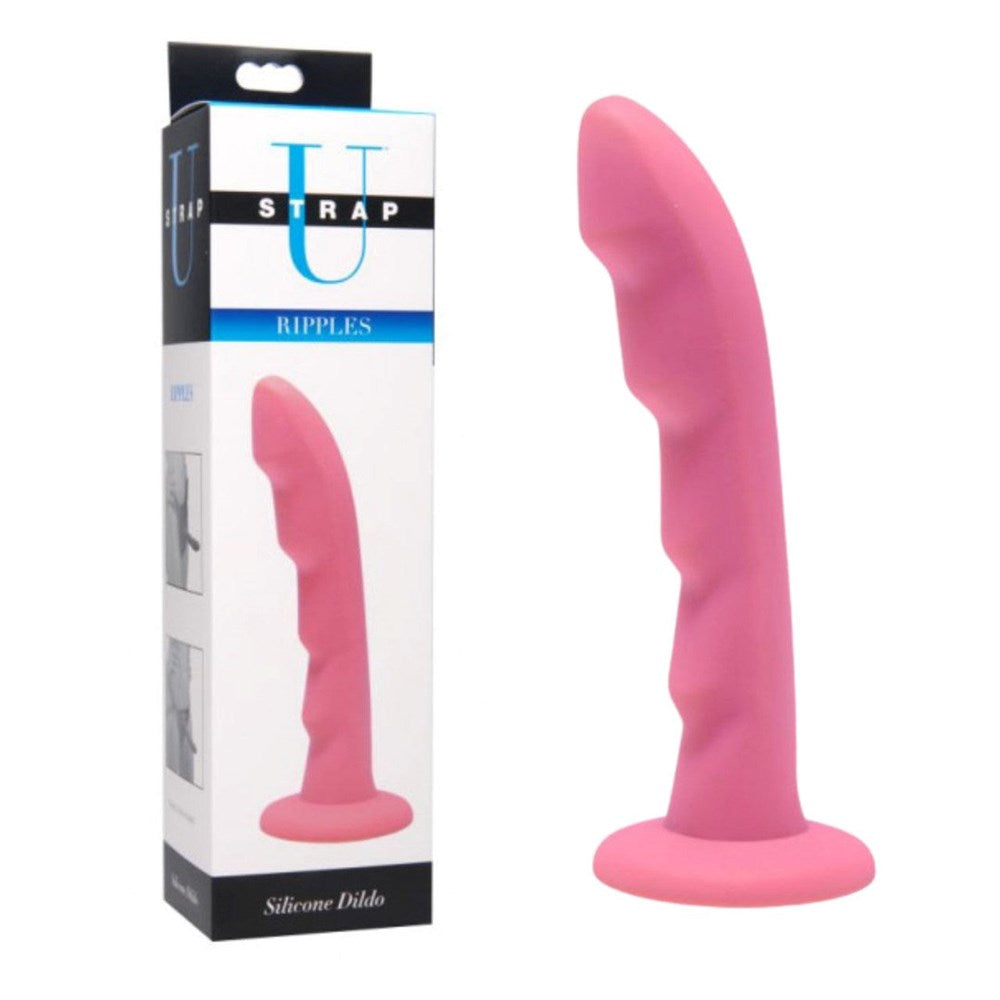 Strap U Ripples Realistic Silicone Dildo - - Realistic Dildos