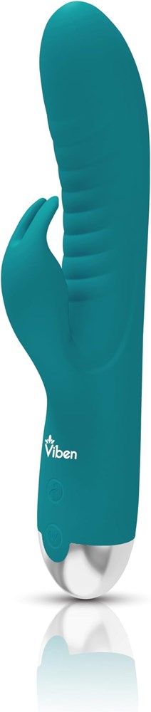 Viben Alluring Come Hither Rabbit Vibrator Ocean - - Rabbit Vibrators