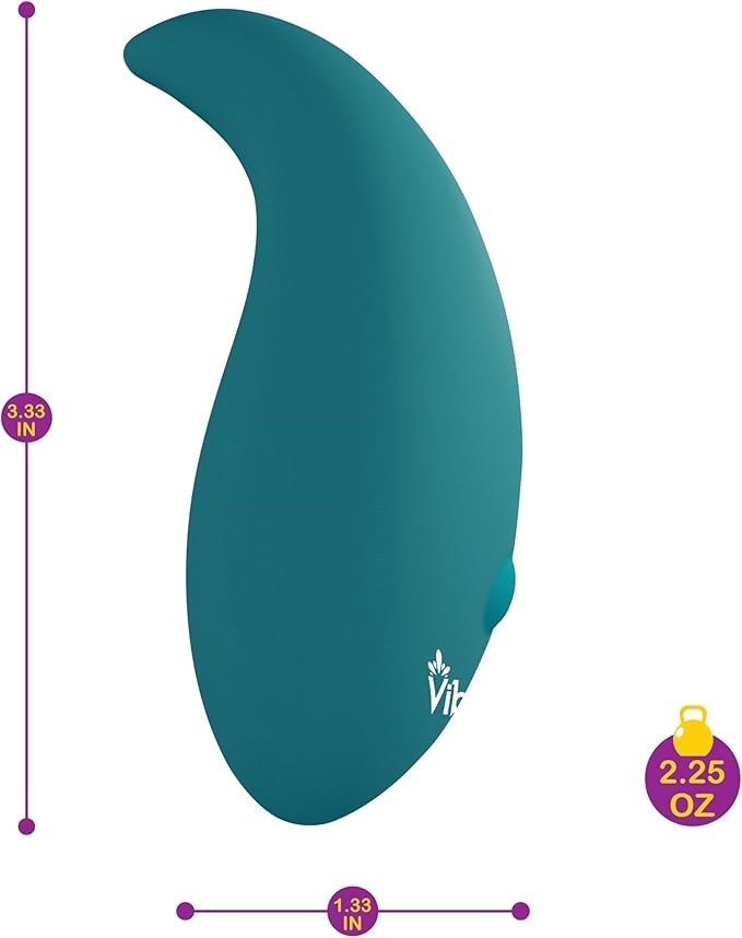 Viben Elated Pinpoint Rechargeable Vibrator Ocean - - Personal Massagers