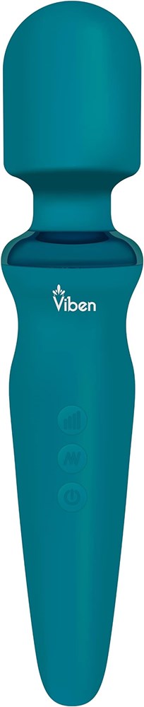 Viben Fierce Rechargeable Vibrating Wand Massager Ocean - - Body Wands