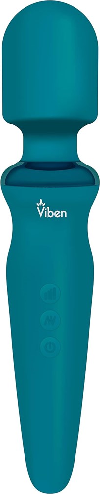 Viben Fierce Rechargeable Vibrating Wand Massager Ocean - Body Wands
