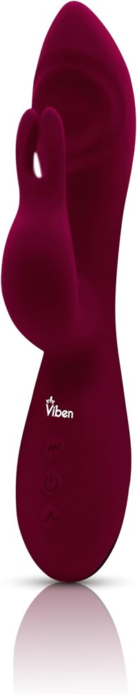 Viben Pzazz Rechargeable Thumping Rabbit Vibrator Ruby - - Rabbit Vibrators