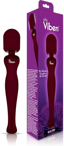 Viben Sultry Rechargeable Body Wand Massager Ruby - Body Wands