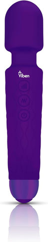 Viben Tempest 20 Function Travel Body Wand Massager Violet - Body Wands