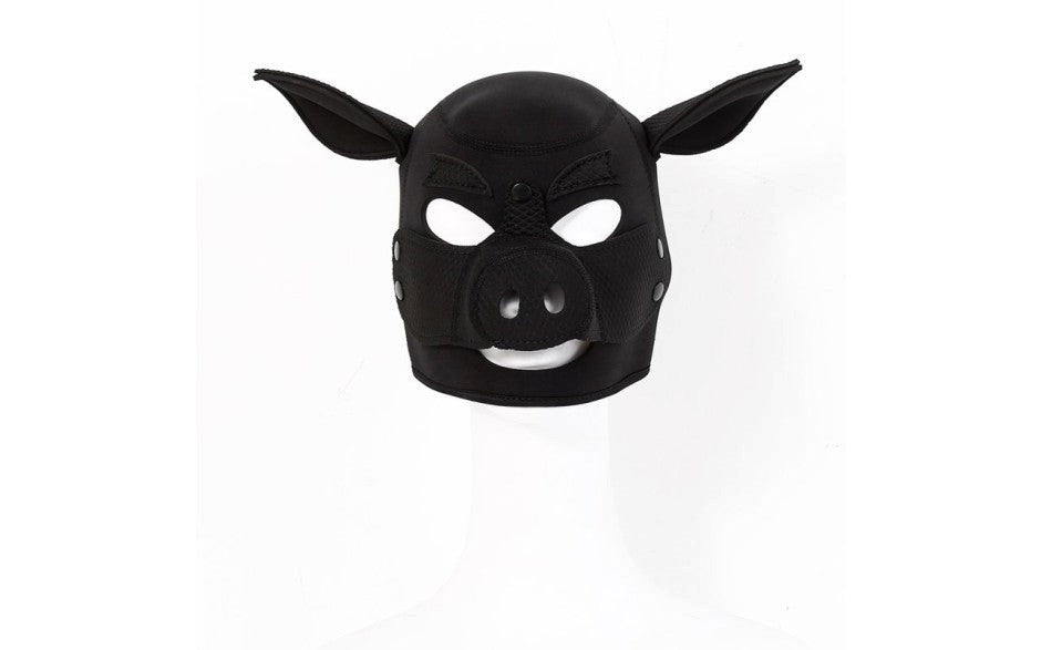 Daytona BDSM Play Neoprene Pig Mask - - Bondage Hoods