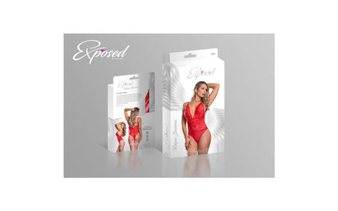 Exposed Lingerie Cutout Dress and Sexy G-String Set - G-Strings, Panties and Shorts