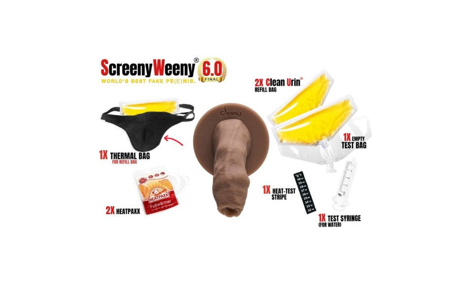 Screeny Weeny 6.0 Uncut Fake Penis - - Realistic Dildos