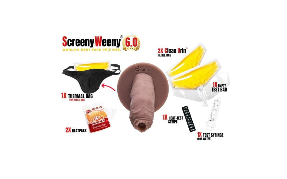 Screeny Weeny 6.0 Uncut Fake Penis - - Realistic Dildos