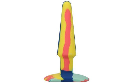A-Play Groovy Silicone Anal Plug 5 Inch Sunrise - Butt Plugs
