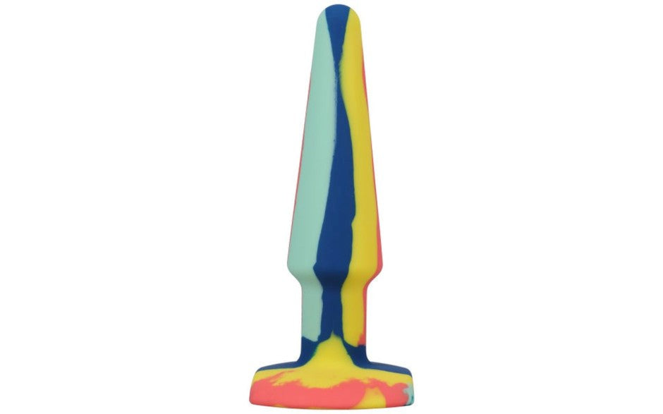 A-Play Groovy Silicone Anal Plug 5 Inch Sunrise - - Butt Plugs