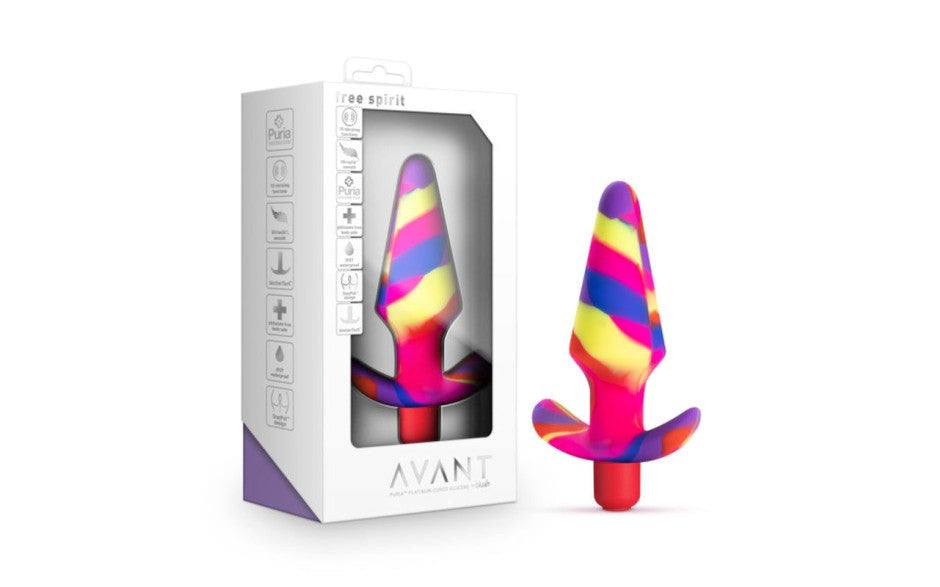 Avant Free Spirit Scarlet Silicone Butt Plug - - Butt Plugs