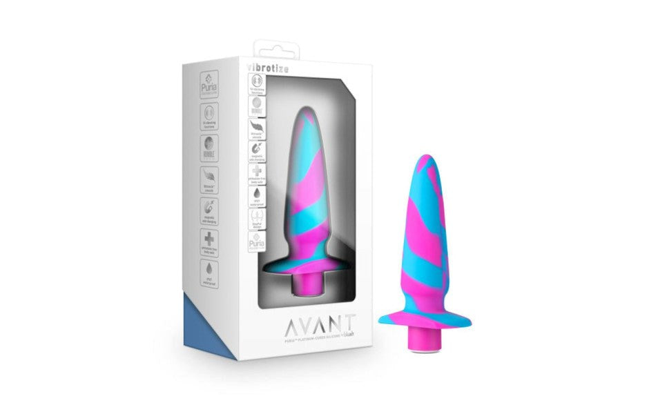 Avant Vibrotize Silicone Mini Anal Vibrator Fuchsia - - Anal Vibrators