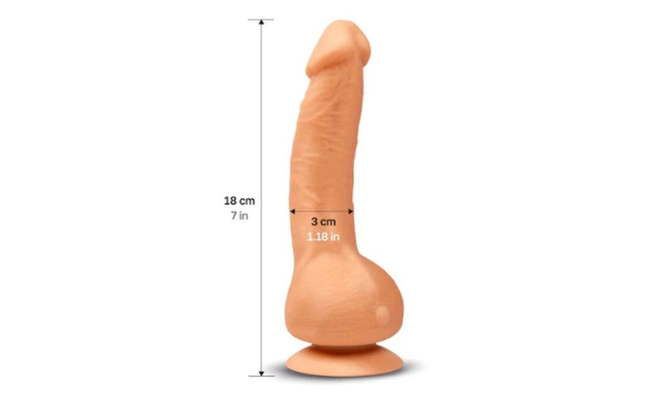 Greal MINI Flesh Realistic Dildo With Suction Cup - - Realistic Dildos