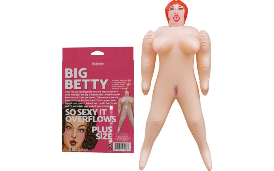 Hott Products Big Betty Inflatable Sex Doll - - Love Dolls