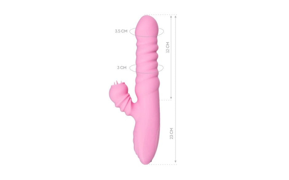 JOS Lixy Heating and Rotating Petal Tickler Rabbit Vibrator - - Rabbit Vibrators