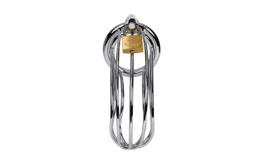 Metal Silver Metal Birdcage Cock Cage - Male Chastity