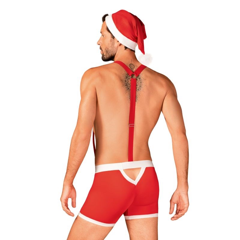 Obsessive Mr. Claus Mens Sexy Costume Set 3 Piece L / XL - - Fancy Dress Ups