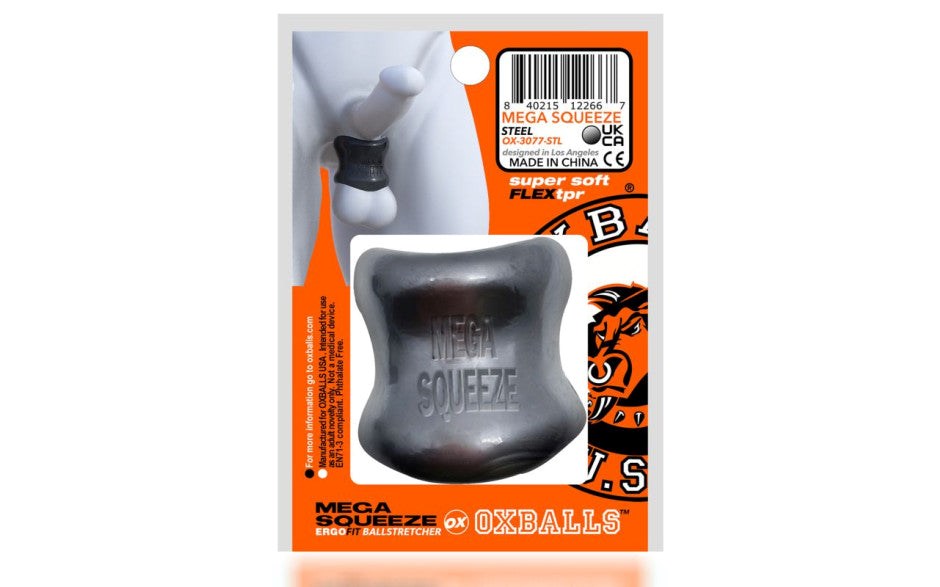 Oxballs Mega Squeeze Ergofit Ball Stretcher Steel - - Ball Stretchers and Crushers