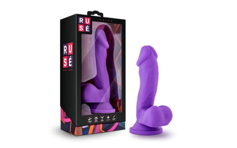 Ruse Juicy Harness Compatible Realistic Dong Purple - Realistic Dildos