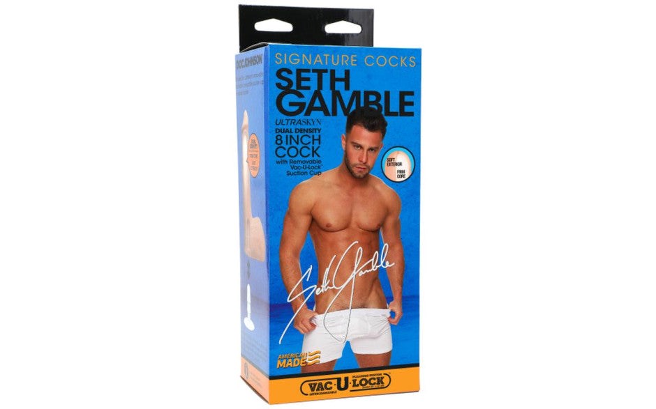 Signature Cocks Seth Gamble Ultraskyn Realistic Cock 8 Inch Vanilla - - Realistic Dildos