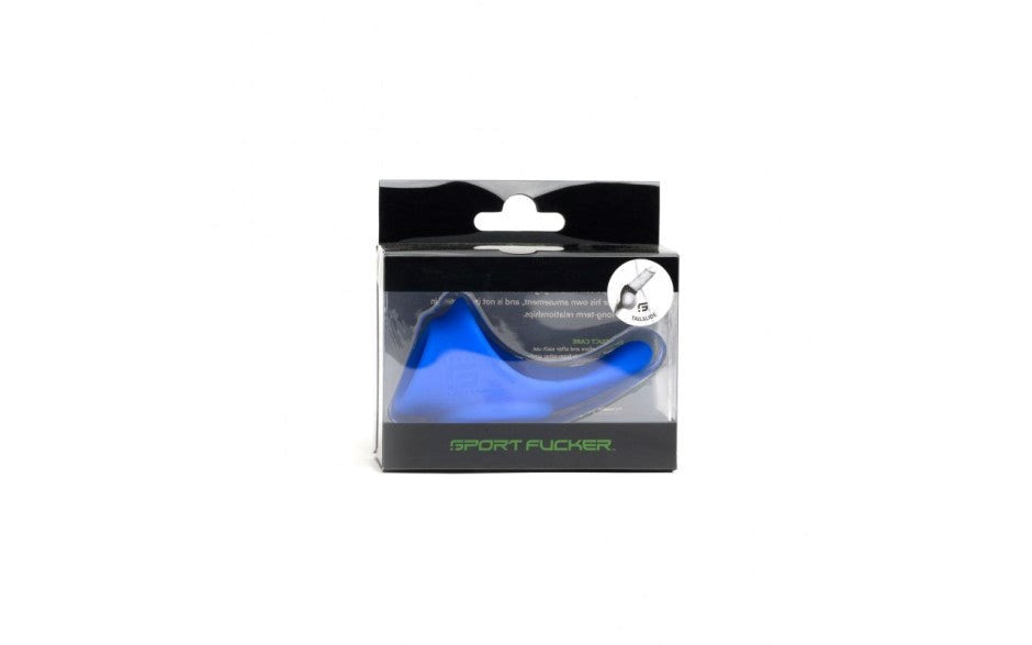 Sport Fucker Tailslide Flexible Cock & Ball Ring Blue - - Stretchy Cock Rings