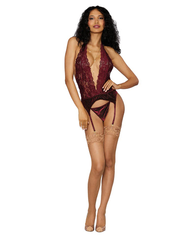 Dream Girl Lingerie Sexy Garter Slip & G-String - Teddies and Bodysuits
