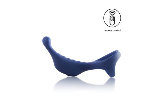 Arosum Underquaker Vibrating Anal Plub With Cock Ring & Remote - Butt Plugs