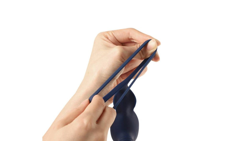 Arosum VibraDuo Vibrating Anal Probe & Perineum Stimulator With Cock Ring - - Butt Plugs