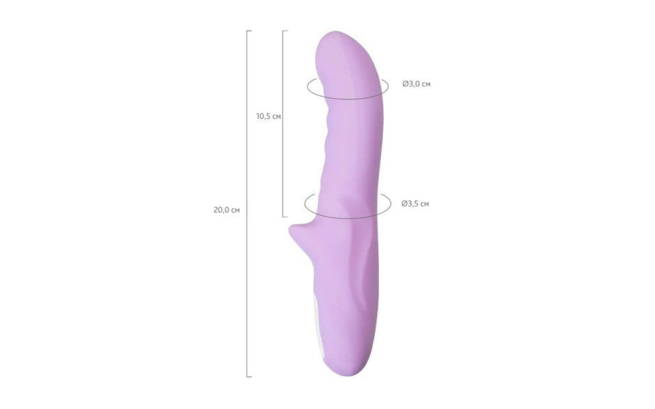 JOS Merry Gor Rotating Shaft G Spot Vibrator Violet - - G-Spot Vibrators