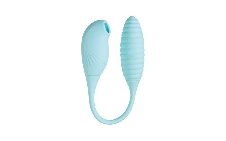 JOS Roow Vaginal and Clitoral Air Pulse Stimulator Blue - - Clit Ticklers and Pulsators