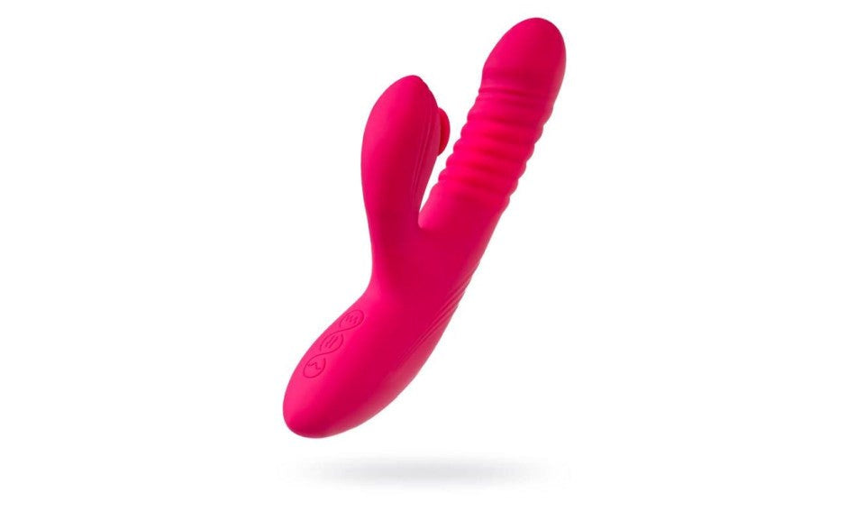 JOS Seri Thrusting Rabbit Vibrator With Clitoral Stimulator - - Rabbit Vibrators