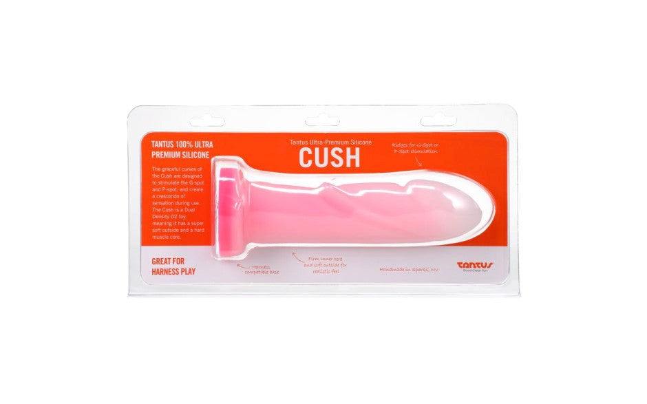 Tantus Cush Dual Density Realistic Dildo Rose Quartz - - Realistic Dildos