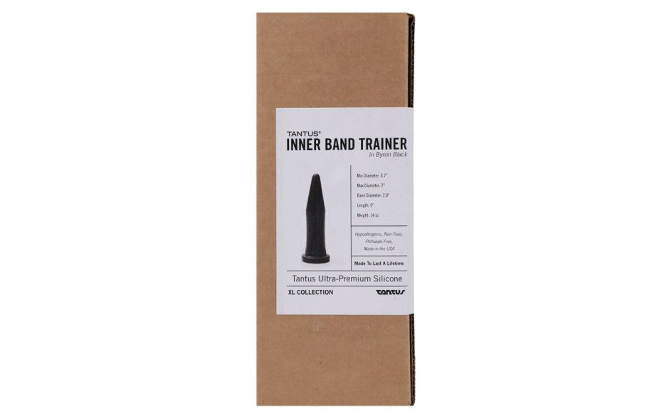 Tantus Inner Band Trainer Anal Dildo Onyx - - Anal Dildos