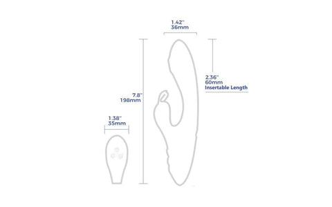 Arosum G Rabbit Rotating G Spot & Clitoral Vibrator - Rabbit Vibrators