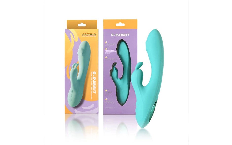 Arosum G Rabbit Rotating G Spot & Clitoral Vibrator - - Rabbit Vibrators