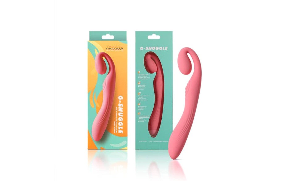 Arosum G Snuggle Ultrasoft Sprout Shaped Unisex Rechargeable G Spot Vibrator - - G-Spot Vibrators