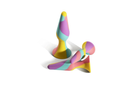 Arosum TriPlugs Silicone Anal Training Kit 3 Piece - Butt Plugs