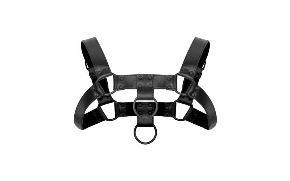 Bedroom Fantasies Bruno Fetish Play Harness Black - - Cuffs And Restraints