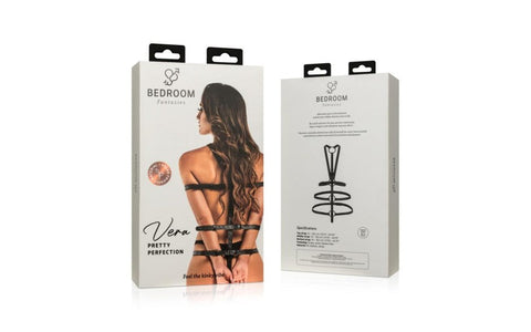 Bedroom Fantasies Vera Bondage Play Harness Black - Cuffs And Restraints