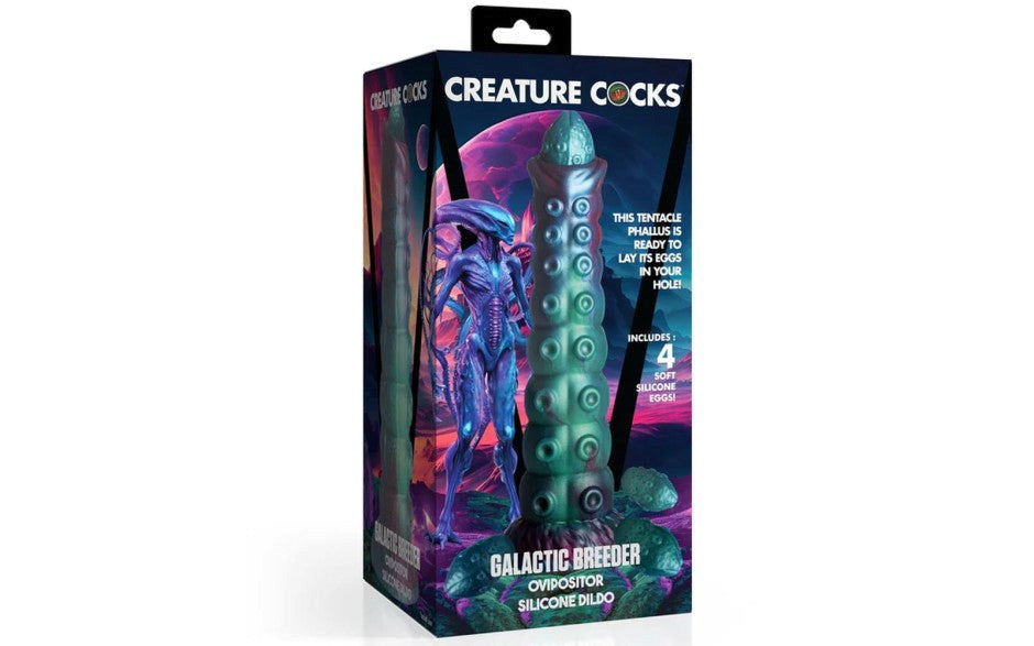 Creature Cocks Galactic Breeder Ovipositor Silicone Fantasy Dildo - - Realistic Dildos